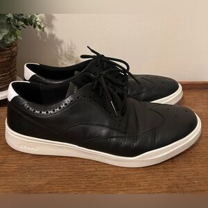 Cole Haan Men's Size 11.5 Grand Crosscourt Wingtip Sneakers Black
